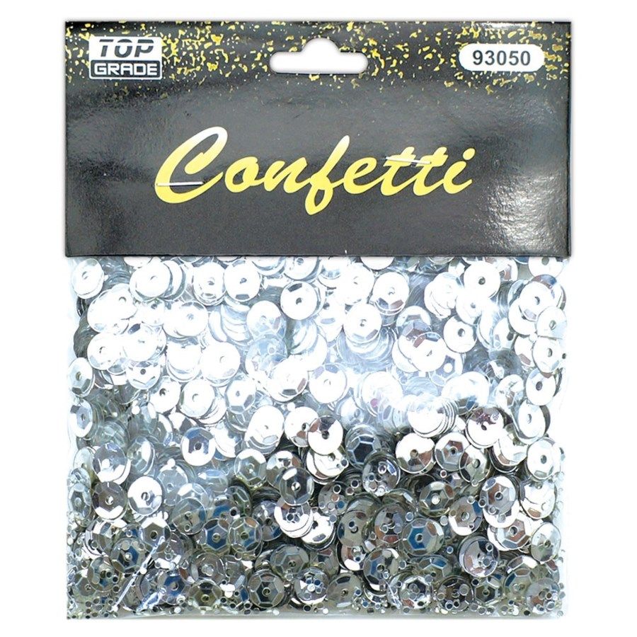 96 Pieces Sequins Silver - Streamers & Confetti - at