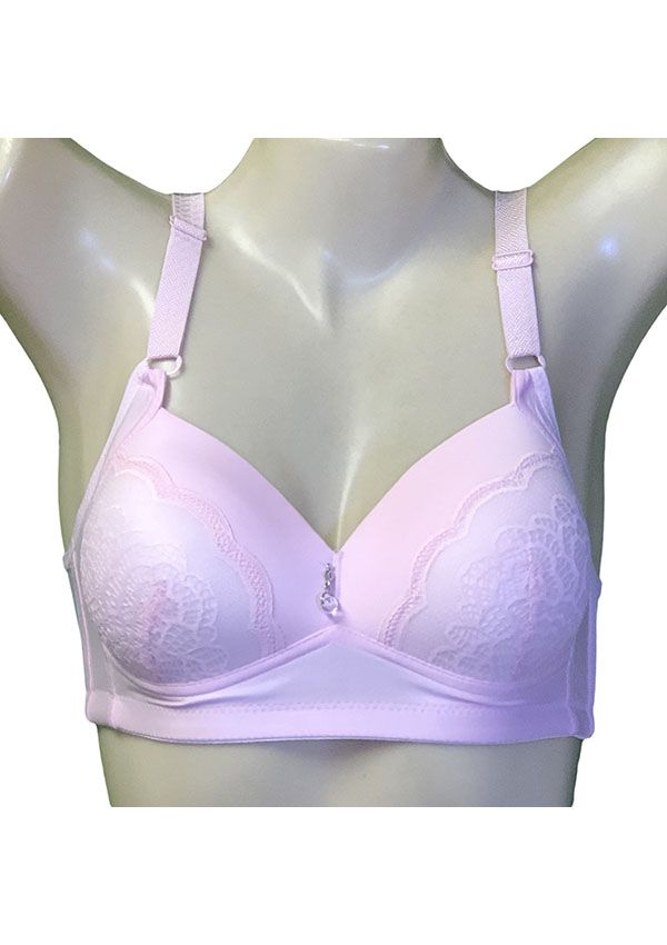 36 Wholesale Rose Lady's Padded Wireless Bra In Size 42d - at 