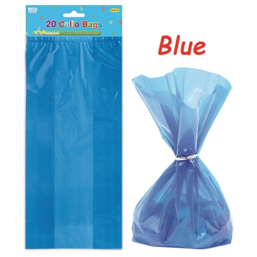 96 Wholesale Loot Bag Dark Blue Twenty Count at
