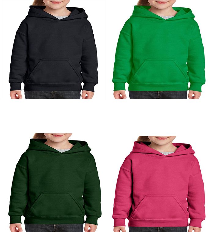 24 Pieces of Youth Gildan Irregular Assorted Color Hooded Pullover, Size Small