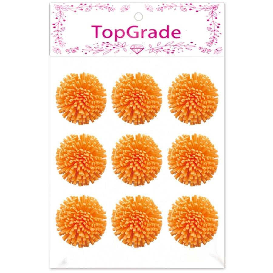 96 Wholesale Foam Flower In Orange