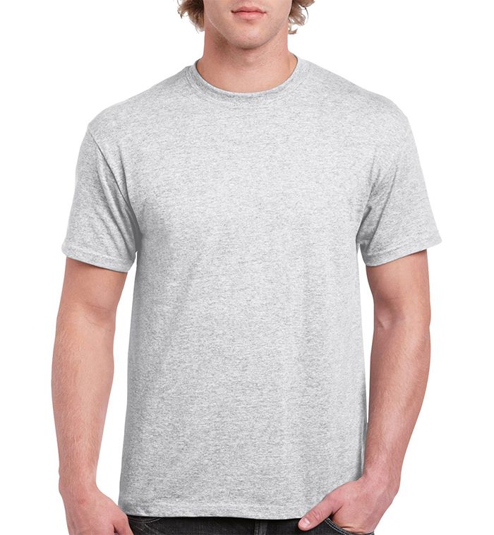 12 Wholesale Unisex Gildan Ash Cotton T-Shirt, Size - at - wholesalesockdeals.com