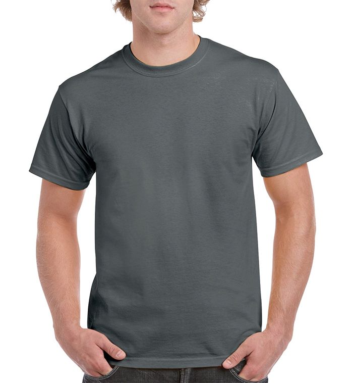 36 Wholesale Unisex Gildan Charcoal Cotton T-Shirt, Size Medium