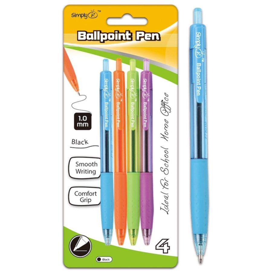 Bulk Price Wholesale Retractable Black Ball Point Pens 96 Pens in Total AALB 