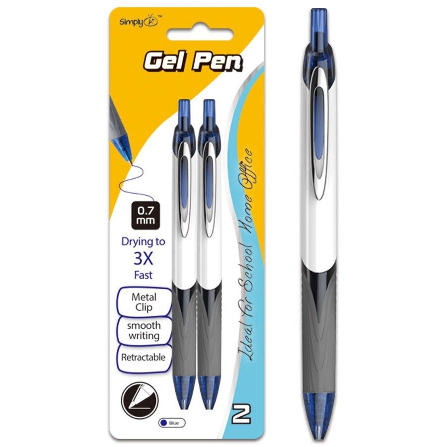 24 Wholesale Retractable Fast Dry Gel Pen WSD