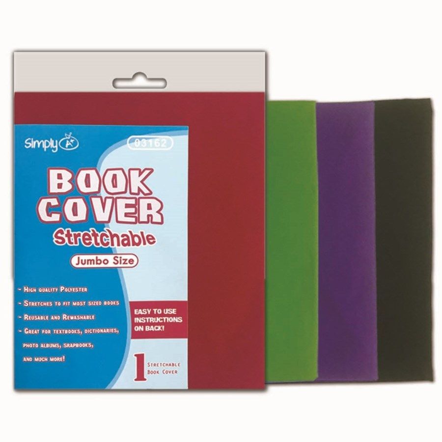 72 Pieces Jumbo Size Stretchable Book Cover - Book Covers