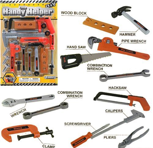 6 Wholesale 21 Piece Diy Handy Helper Toy Tool Sets