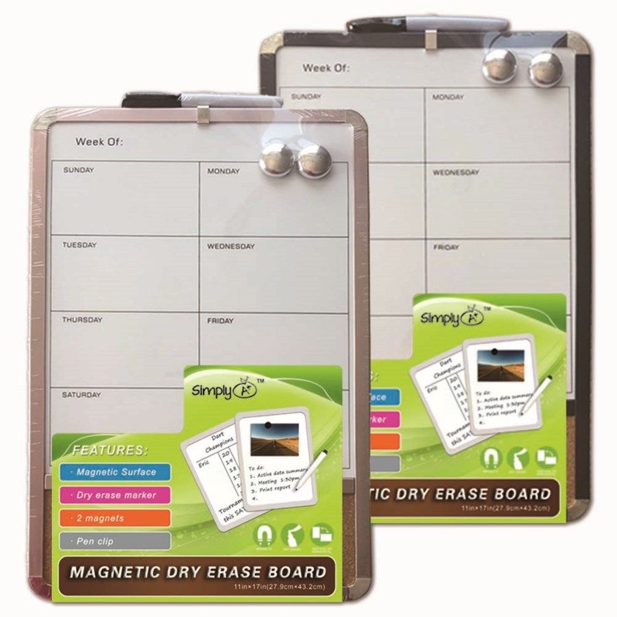 24 Pieces of Magnetic Dry Erase Board With Markers