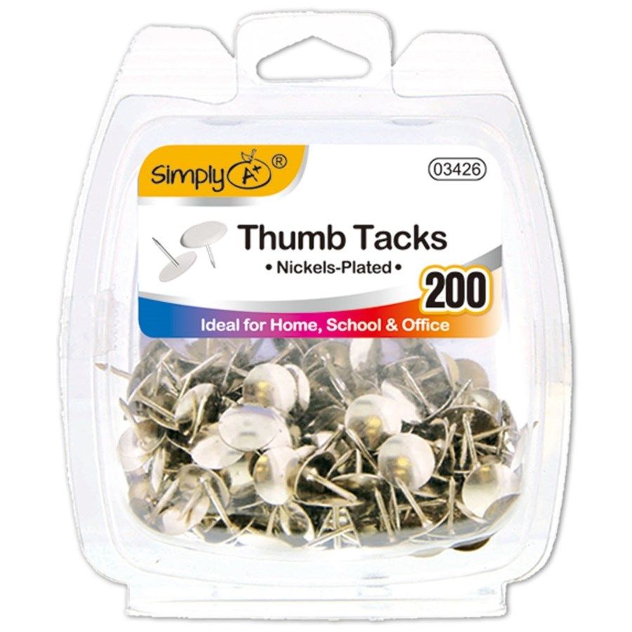 96 Pieces of Silver Thumb Tack 20 Count