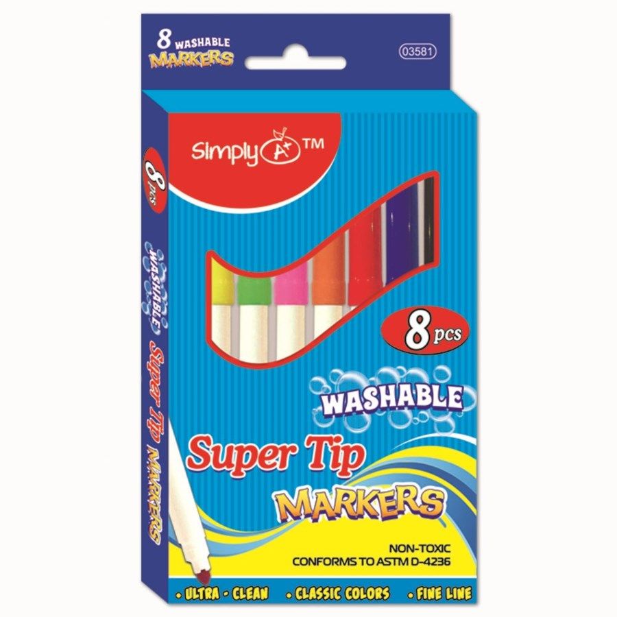 144 Pieces 18pc Colored Markers - Markers - at 