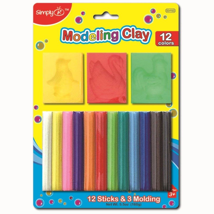 96 Pieces of Twelve Color Modeling Clay