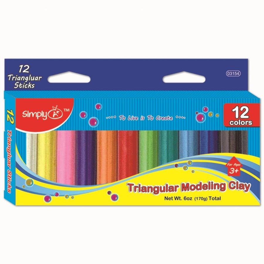 96 Pieces of Twelve Color Modeling Clay