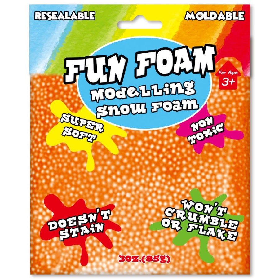 96 Pieces of Modeling Foam Snow Orange