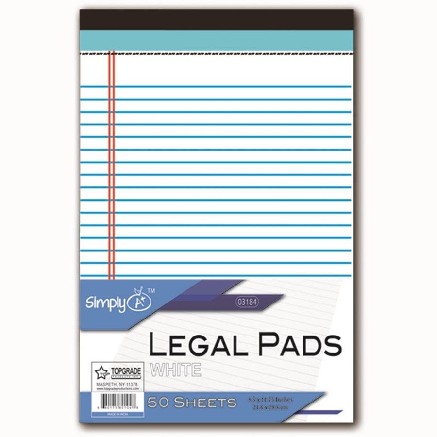 48 Wholesale Legal Pad In White - at - wholesalesockdeals.com