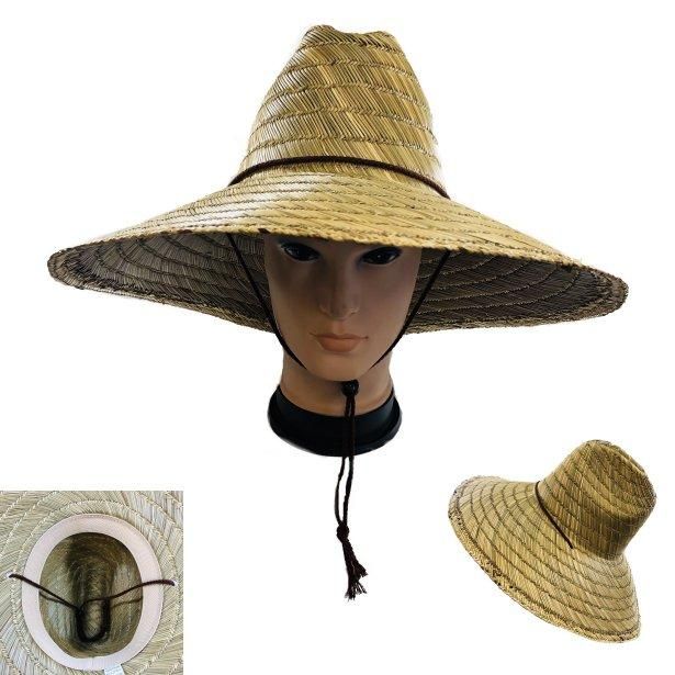 24 Pieces of Straw Hat With Large Brim