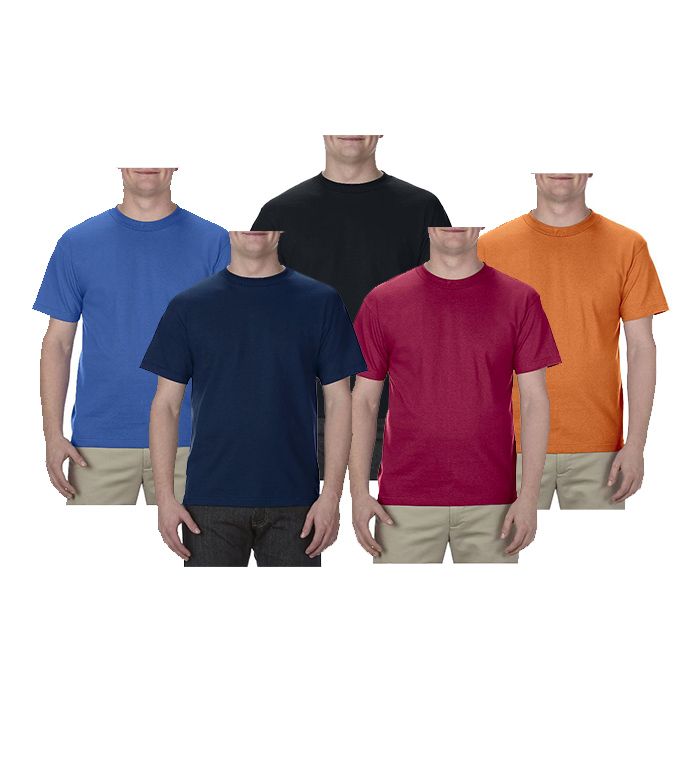 24 Pieces of Men's Assorted Color Irregular T-Shirt, Size Xlarge
