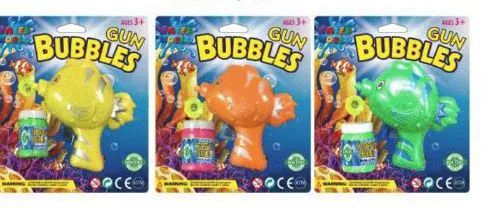 48 Wholesale Fish Bubble Gun With Refill