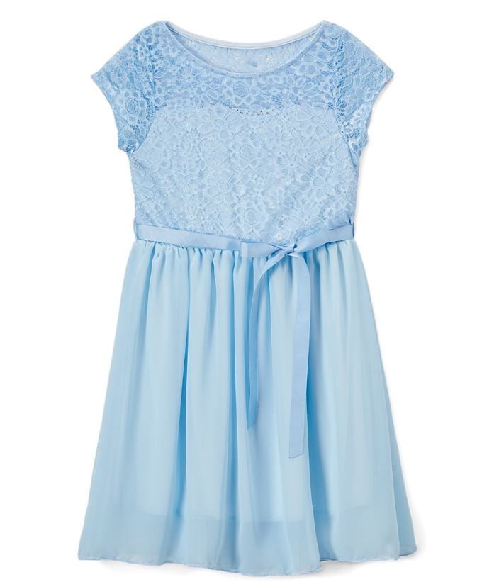 6 Pieces Girls' Sky Chiffon Dress In Size 7-14 - Girls Dresses and ...