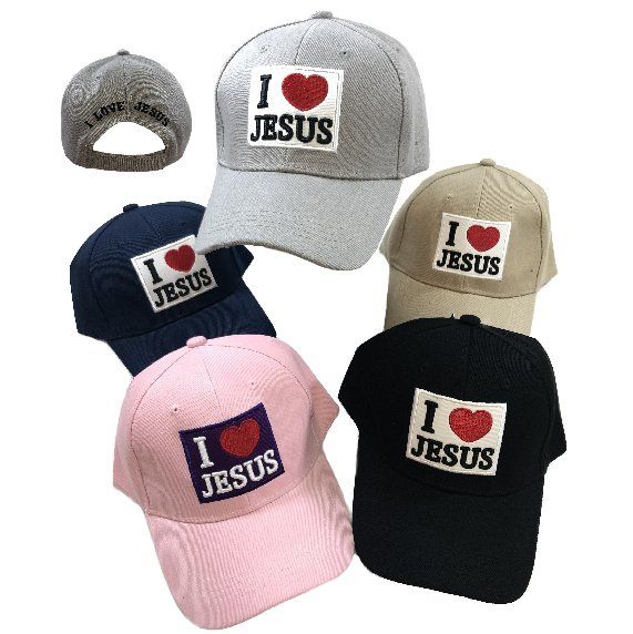 24 Pieces of I Heart Jesus Ball Cap