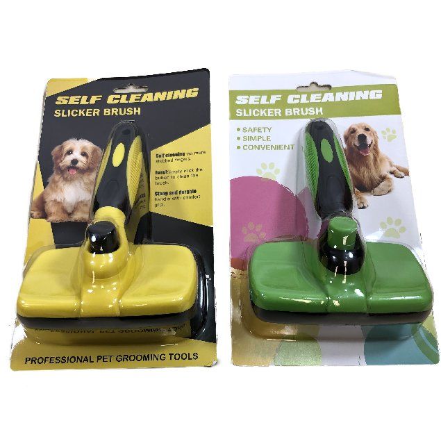 10 Pieces of Self Cleaning Slicker Pet Brush