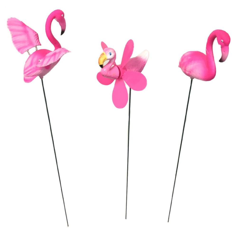 48 Pieces of Yard Stake Pink Flamingo