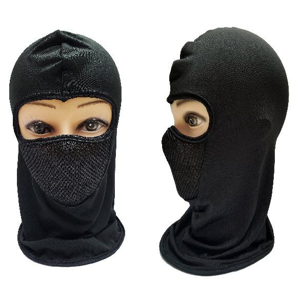 36 Pieces Black Only Ninja Face Mask With Mesh Front - Unisex Ski Masks