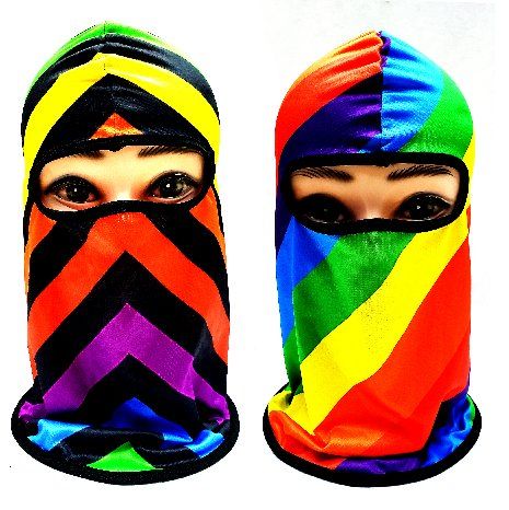 24 Pieces of Rainbow Assortment Ninja Face Mask
