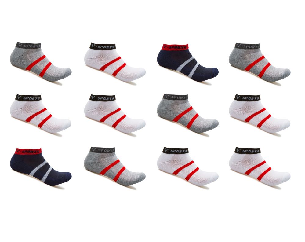 240 Wholesale Alberto Cardinali Mens No Show Low Cut Sport Ankle Socks