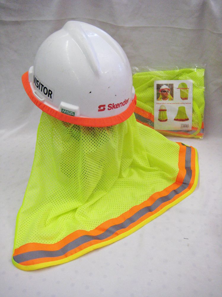 Neon Yellow Hard Hat Cover Only - at - socksinbulk.com - Socksinbulk.com