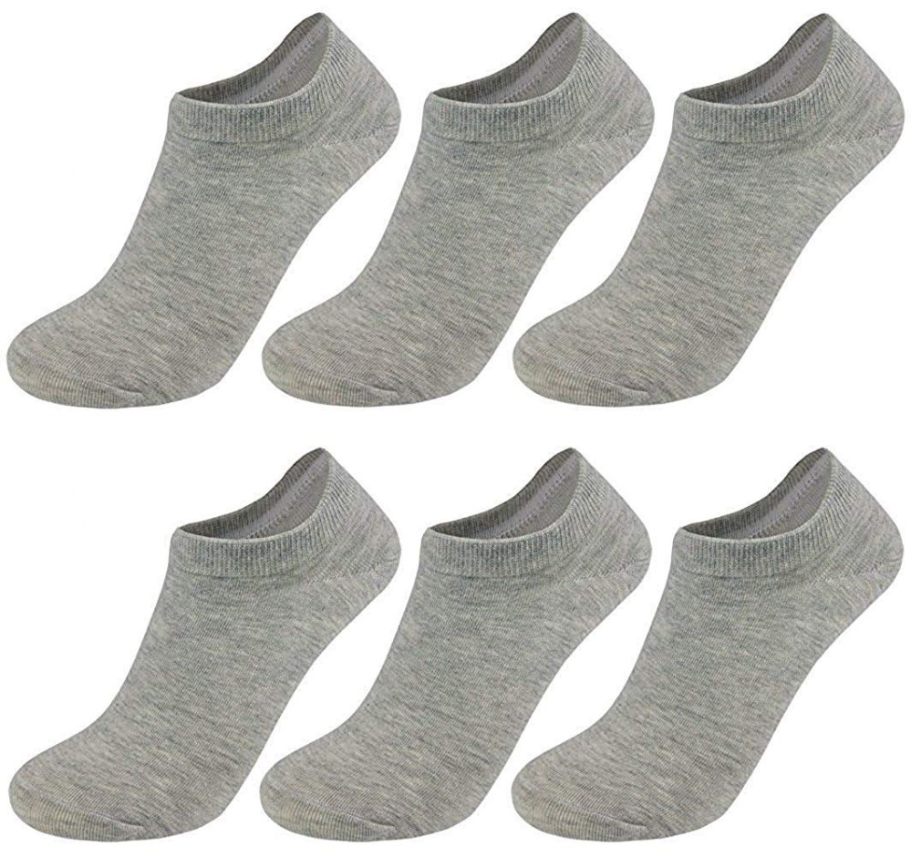 12 Wholesale Yacht & Smith Women's NO-Show Ankle Socks Size 9-11 Gray