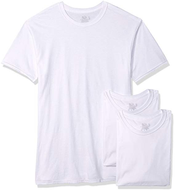 72 Pieces of Men's Fruit Of The Loom Polyester Blend White T-Shirt, Size S
