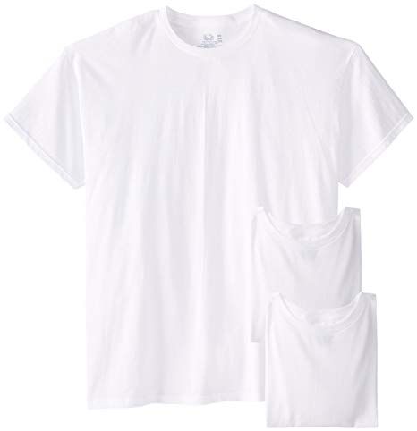 72 Pieces of Men's Plus Size Fruit Of The Loom White T-Shirt, Size 5xl
