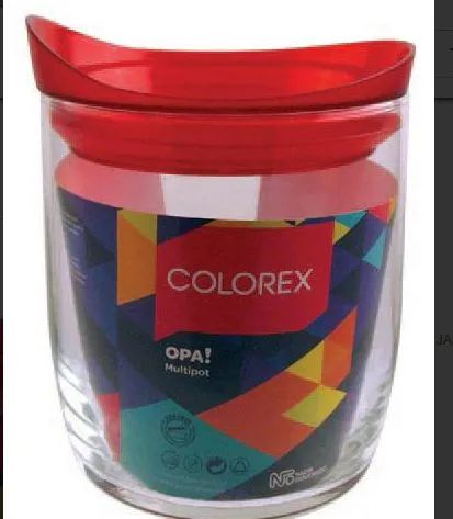 12 Bulk Stackable Glass Jar With Color Lids