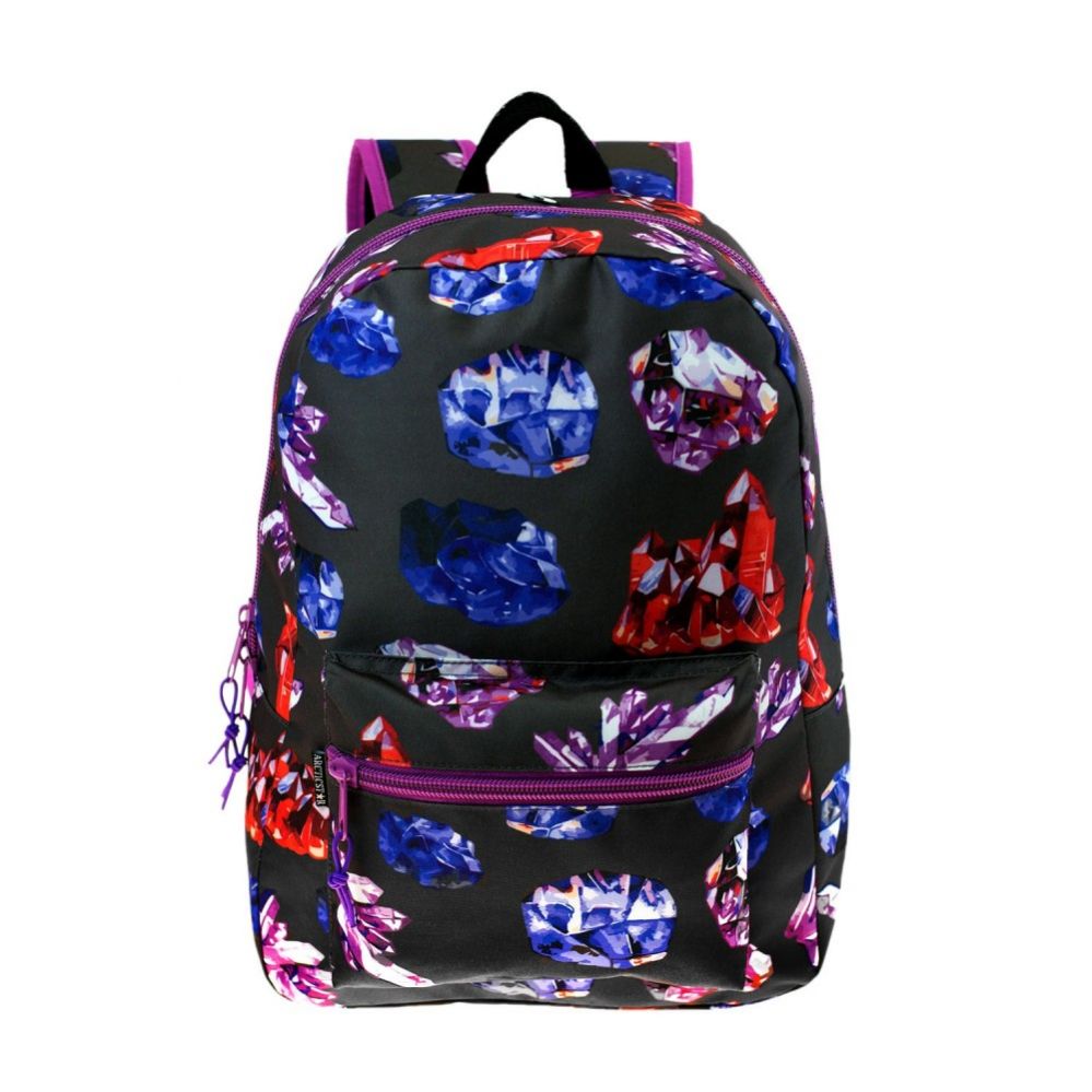 24 Wholesale 17" Kids Classic Padded Backpacks In Mineral Print