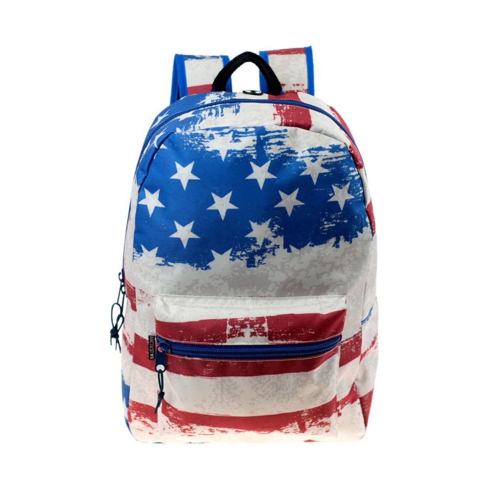 24 Wholesale 17" Kids Classic Padded Backpacks In Peace Print
