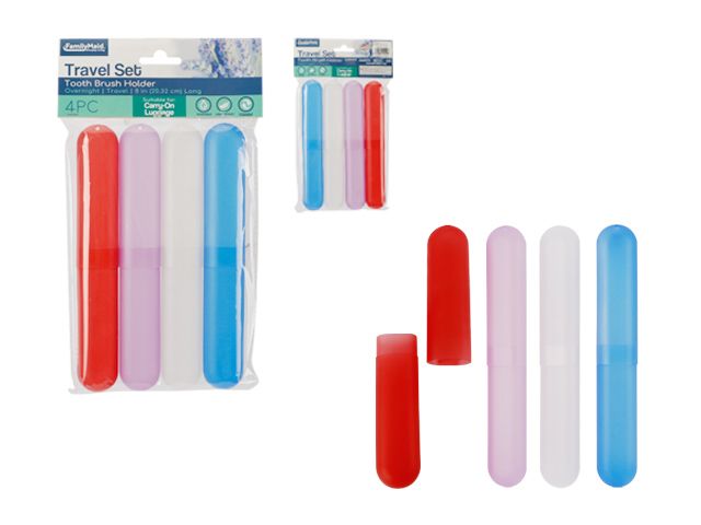 96 Pieces of 4pc Toothbrush Holders