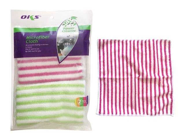 96 Pieces of 2 Piece Microfiber Cleaning Cloth