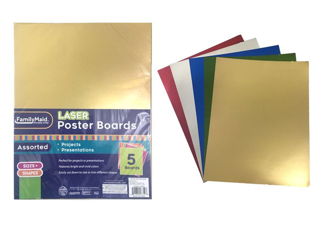 120 Wholesale Poster Boards 5pc Laser - at 