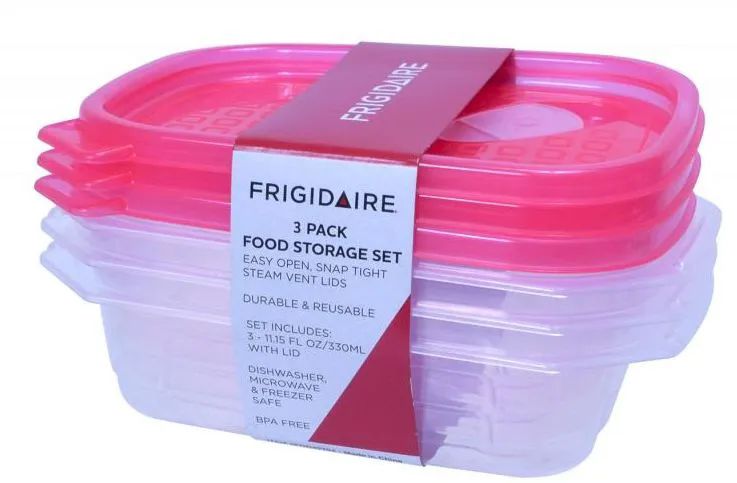 12 Wholesale 3 Pack Food Storage Set With Steam Vent