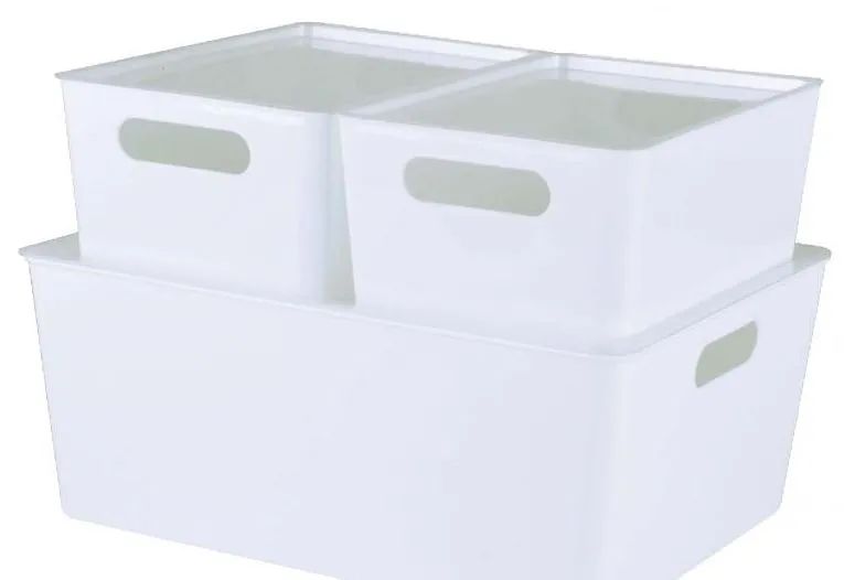 4 Wholesale Set Of 3 Storage Boxes With Lids