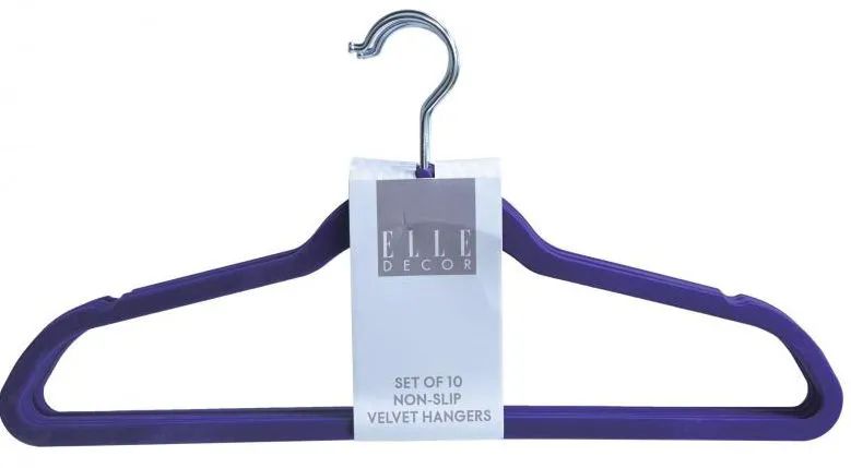 10-Piece Kids Velvet Hanger