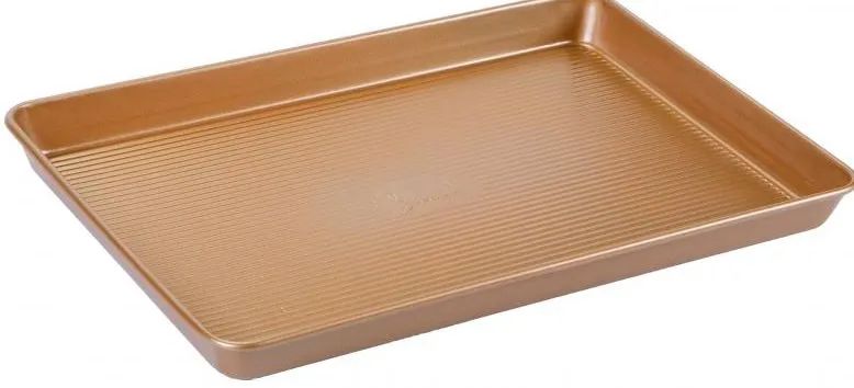 12 Pieces of Non Stick Cookie Sheet Copper Finish
