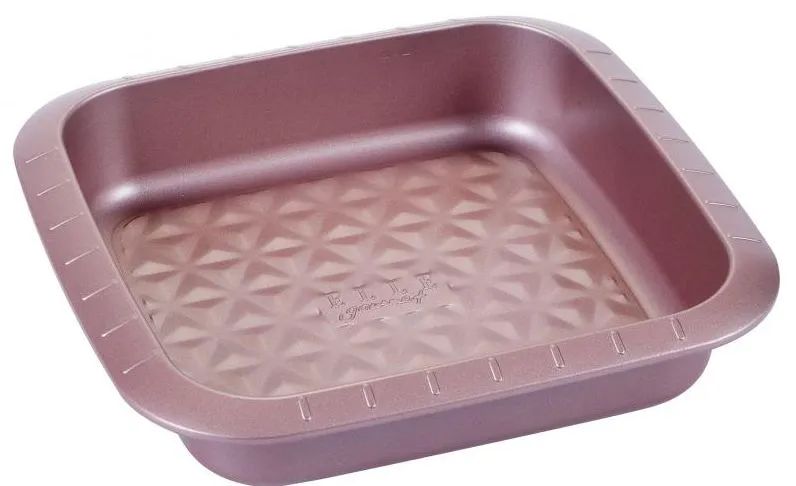 12 Pieces of Non Stick Square Pan Rose Gold