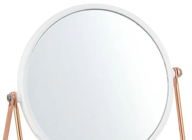 12 Pieces of Vanity Mirror White And Rose Gold Finish