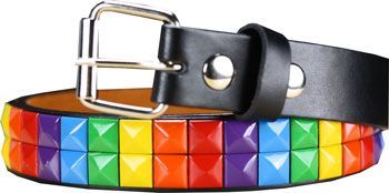 36 Pieces of Kids Studded Rainbow Belts