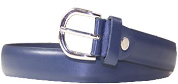 36 Wholesale Kids Genuine Leather Fashion Belts In Blue