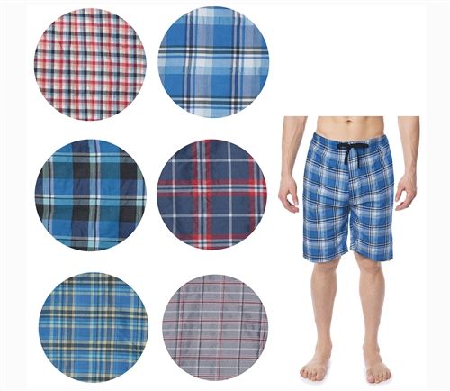 36 Wholesale Men's Short Cotton Pj Pants With Packets And Strings