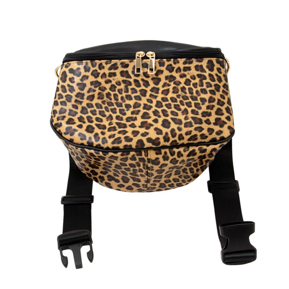 12 Pieces of Oversize Fanny Pack In Leopard Print