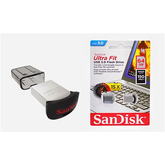25 Pieces of Sandisk Ultra Fit Usb Flash Drive 64gb