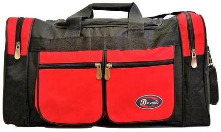 24 Wholesale 20 Inch Red Heavy Duty Duffel Bag